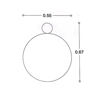 Καθρέπτης Iron Link Black Ø55 cm 